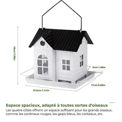 🕊️ Nichoir à oiseaux à énergie solaire - Éclairage automatique