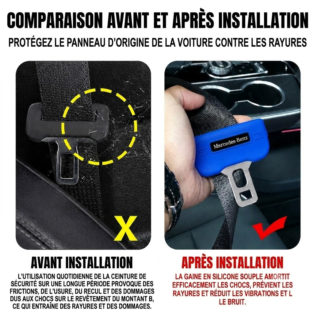 Coussinet de ceinture de sécurité avec logo de voiture / Protège-épaule pour ceinture