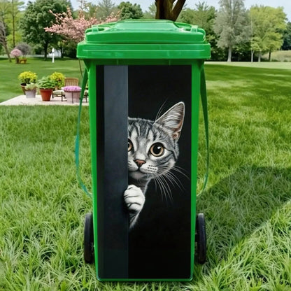 Autocollants créatifs pour poubelles – Motifs de dessins animés colorés