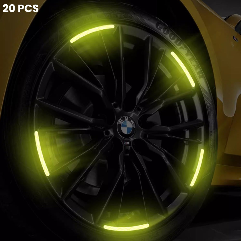 Autocollants réfléchissants pour jantes – sécurité et style en un