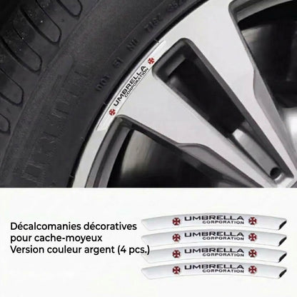 Autocollants 3D en métal pour pneus / jantes de voiture