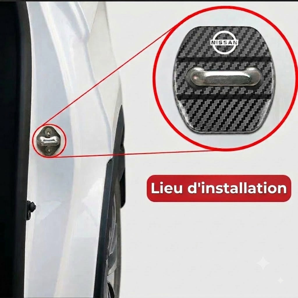 Coussin de protection haut de gamme pour serrure de portière de voiture | Lot de 4