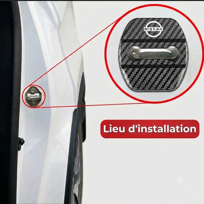 Coussin de protection haut de gamme pour serrure de portière de voiture | Lot de 4
