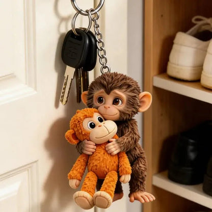 Porte-clés singe joyeux "Punch"