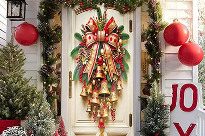 Toile de fond de Noël – Cloches de Noël