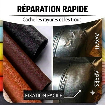 🛋️ Kit de réparation de cuir autocollant