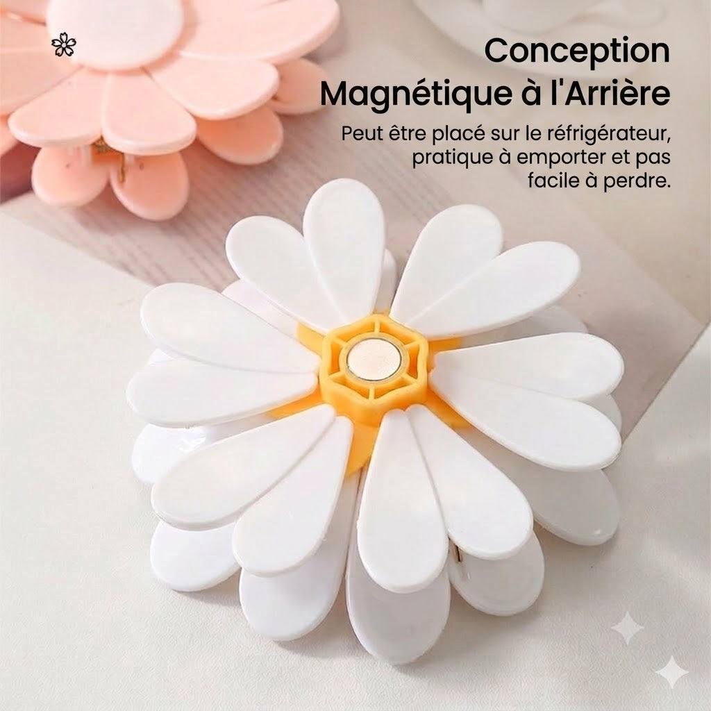 🌼 Clips de fermeture en forme de fleur – Pour la conservation des snacks et des aliments (4 pièces)