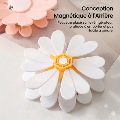 🌼 Clips de fermeture en forme de fleur – Pour la conservation des snacks et des aliments (4 pièces)