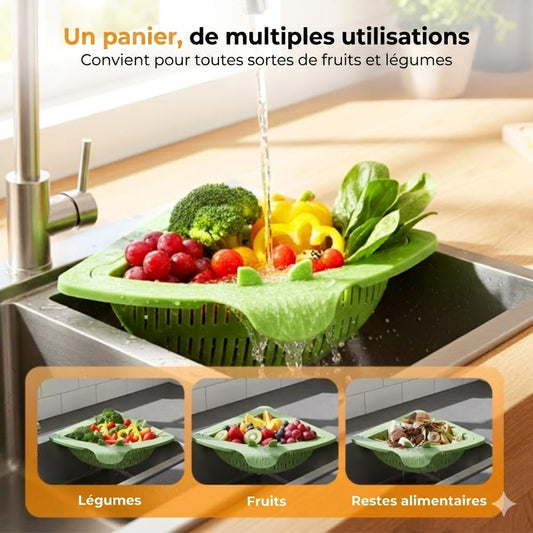Passoire d'angle magnétique pour évier – Panier à déchets pour évier