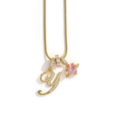 Élégant collier avec pendentif cœur