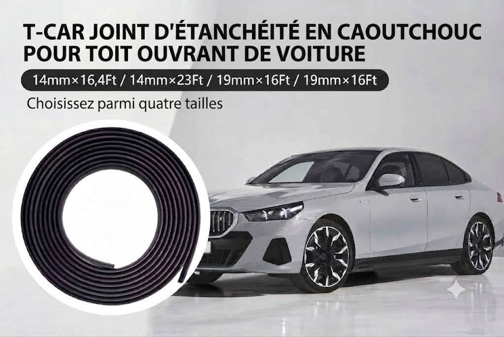 Joint d'étanchéité en caoutchouc découpable pour voiture