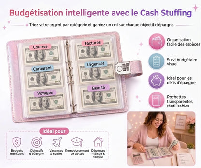 Carnet de budget avec cadenas à code