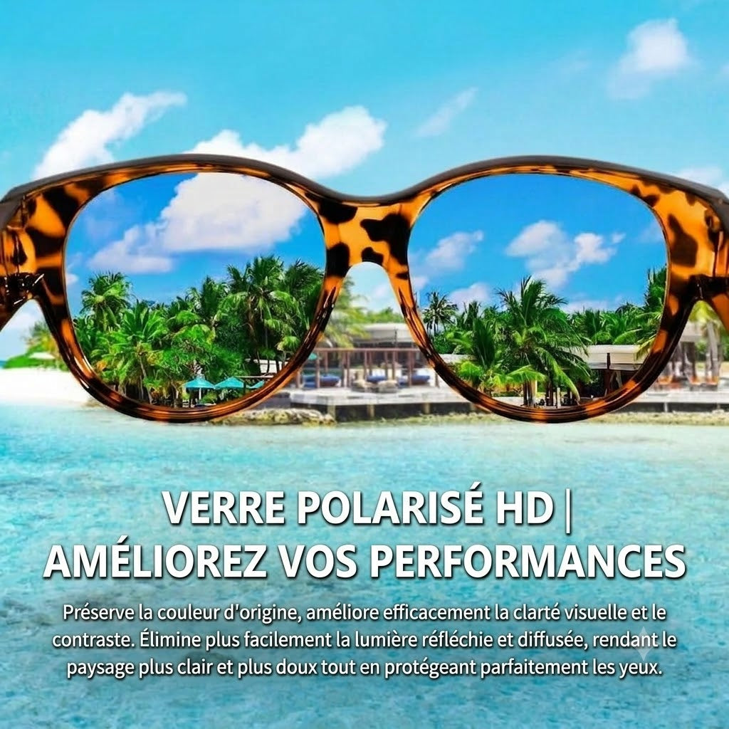 🕶 Nouvelles lunettes de soleil œil de chat oversize – Verres polarisés & Protection UV400