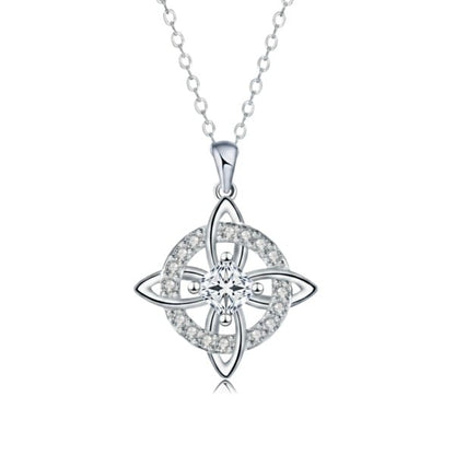 Collier Nœud de Sorcière Mystique avec Pierre de Naissance
