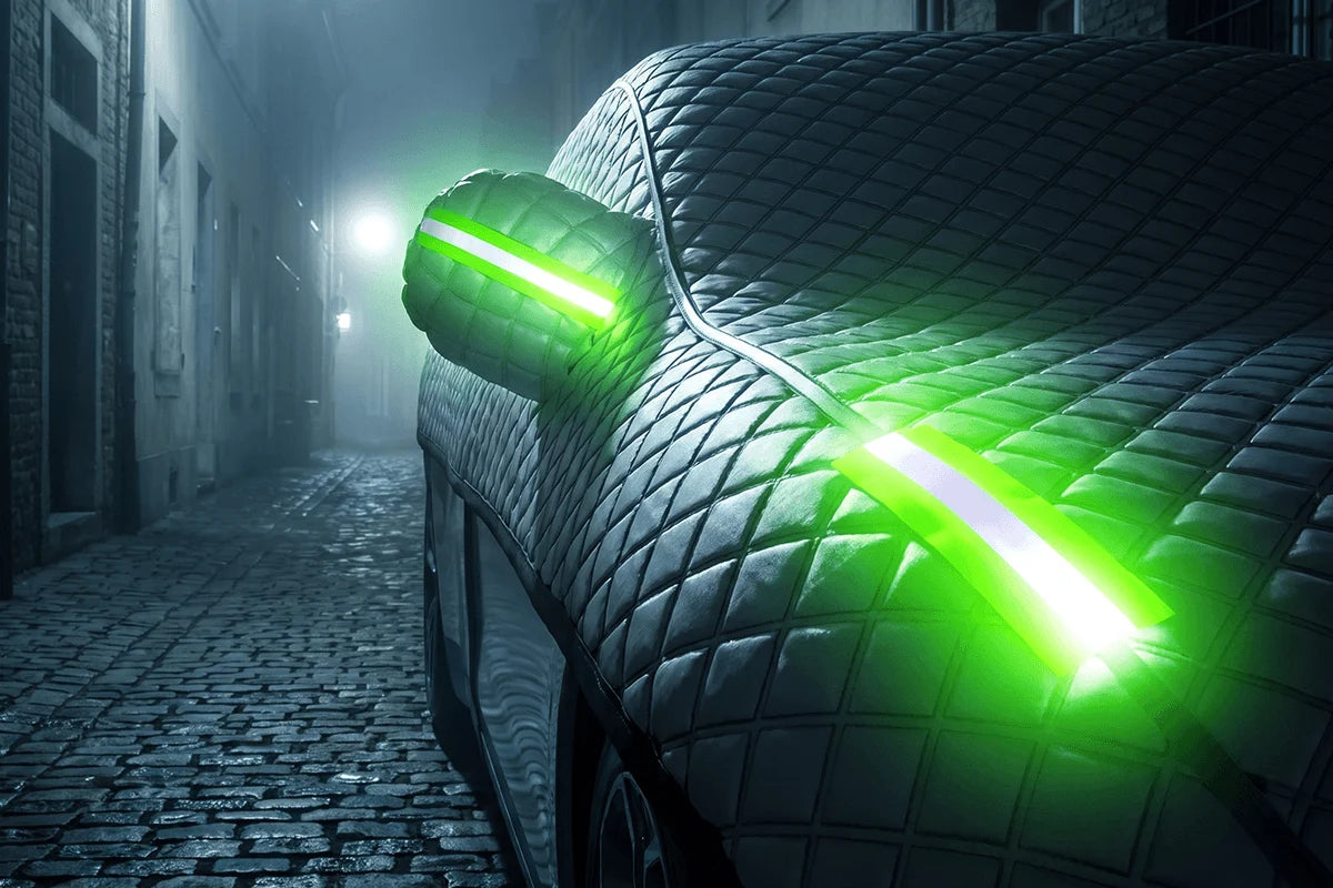 Demi-bâche de voiture épaisse pour protection soleil et neige – Housse auto anti-givre et anti-UV