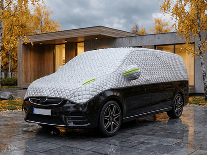 Demi-bâche de voiture épaisse pour protection soleil et neige – Housse auto anti-givre et anti-UV