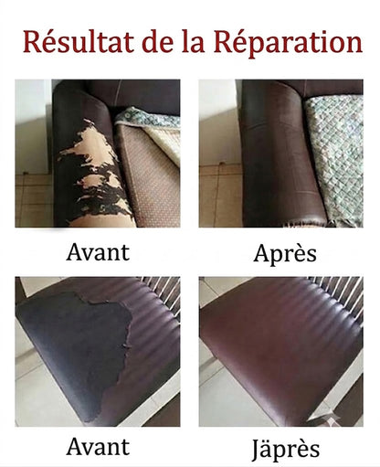 🛋️ Kit de réparation de cuir autocollant
