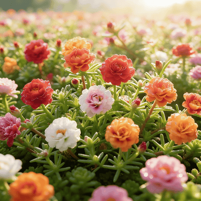 🌸 Mélange de 1000 Graines de Pourpier – 🌿 Roses du Soleil
