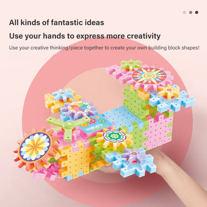 Coffret de construction éducatif : engrenages électriques