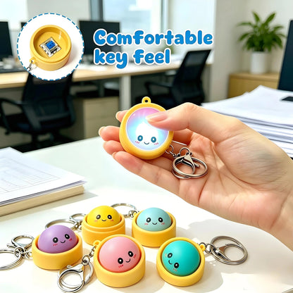 Porte-clés baozi lumineux mignon et amusant avec cuiseur vapeur