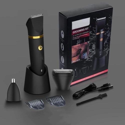 Tondeuse Corps 3-en-1 pour Hommes – Rasoir Électrique Haute Précision