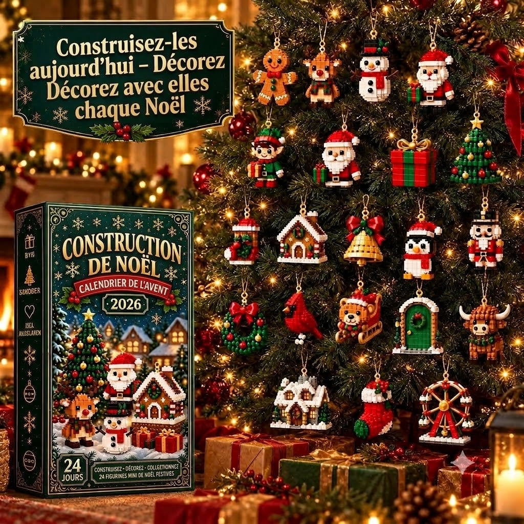Construction de Noël – Construisez une nouvelle figurine de Noël chaque jour jusqu'au réveillon