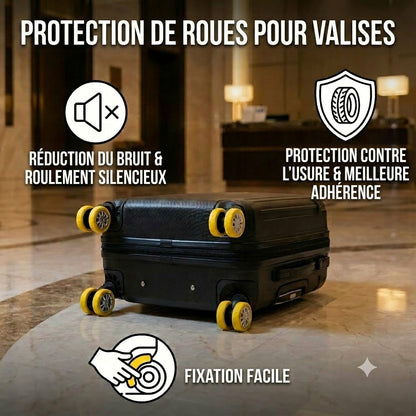 Housse de protection pour roues de valise
