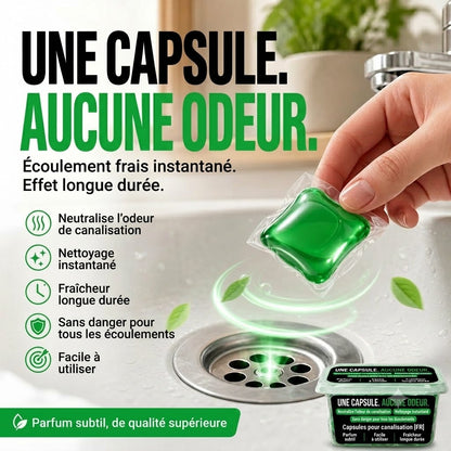 Pastilles nettoyantes et désodorisantes pour canalisations