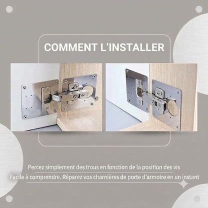 Kit de réparation pour charnières de placard