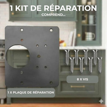 Kit de réparation professionnel pour charnières de placard