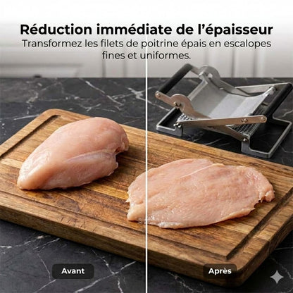 🥩 Coupe-viande et aplatisseur manuel