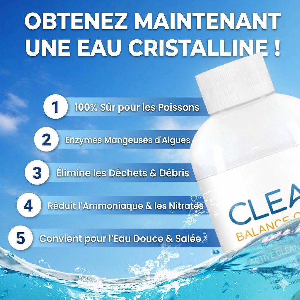 Clarificateur d'eau puissant pour aquarium - 100ml - Contre l'eau trouble