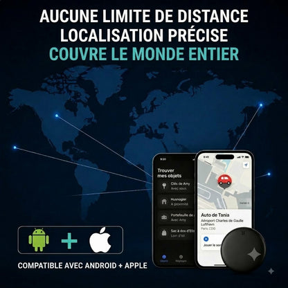 GP90 – Traceur GPS précis sans abonnement (Android / iOS)
