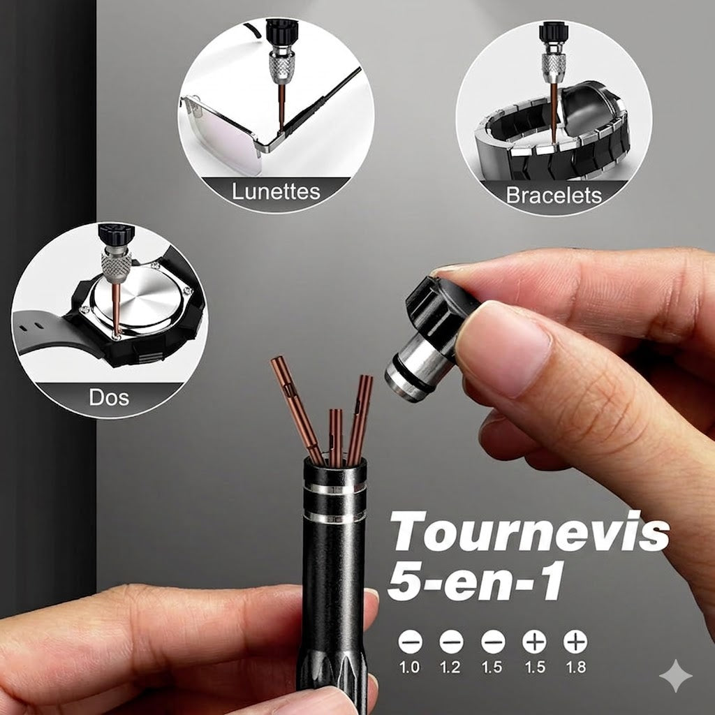 Kit de réparation de montres professionnel