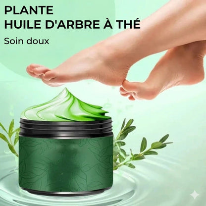 Crème hydratante pour les pieds à l'huile d'arbre à thé et à l'aloe vera - Pour pieds secs