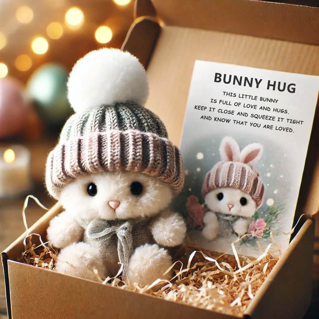 Mini peluches de lapins faites main - Joli cadeau de Pâques et décoration