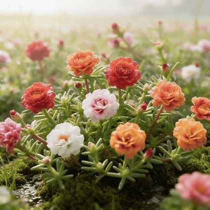 🌸 Mélange de 1000 Graines de Pourpier – 🌿 Roses du Soleil