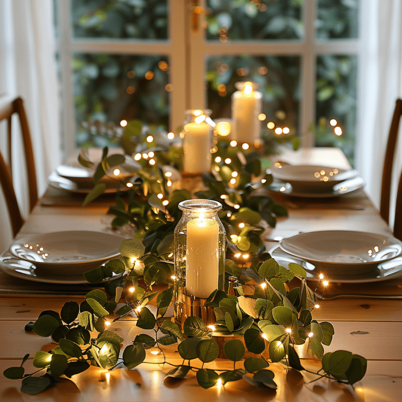 Guirlande lumineuse branchage d’olivier atmosphérique (sans fil)