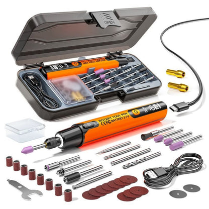 Coffret Outil Multifonction Électrique Professionnel - Affichage Numérique de la Vitesse - Éclairage LED Intégré