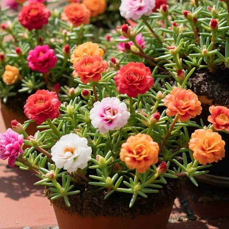 🌸 Mélange de 1000 Graines de Pourpier – 🌿 Roses du Soleil