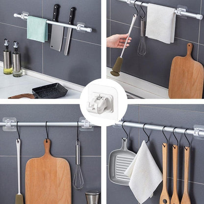 Supports de tringle à rideaux réglables sans clous (Lot de 2)