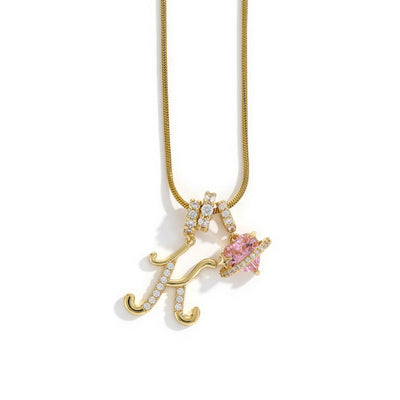 Élégant collier avec pendentif cœur