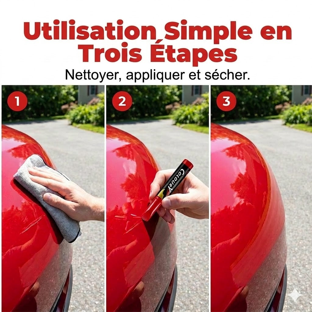 🚗 Stylo de retouche peinture One-Touch pour voitures – Efface-rayures & Réparation de peinture ✏️