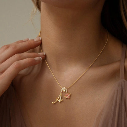 Élégant collier avec pendentif cœur
