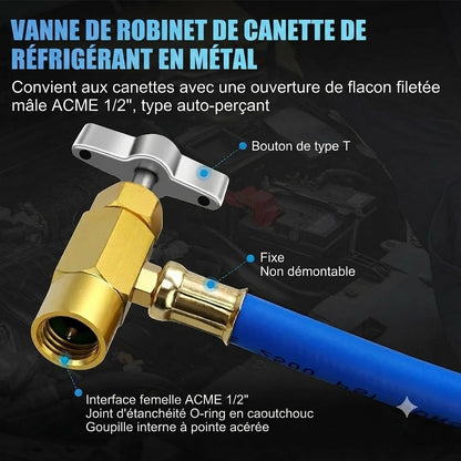 Flexible de remplissage de liquide de refroidissement / Flexible de charge de fluide frigorigène