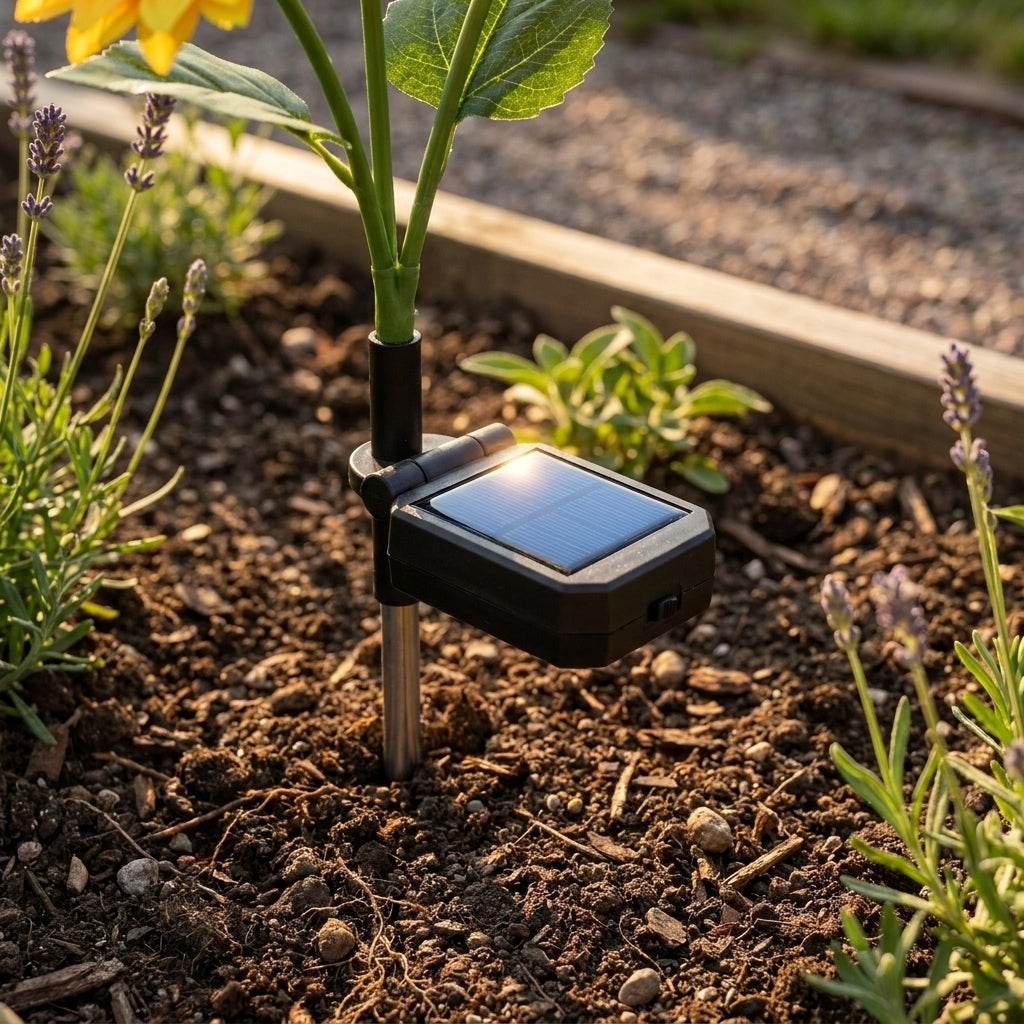 🌻 Lampe de jardin solaire tournesol – Ressemble à un vrai tournesol