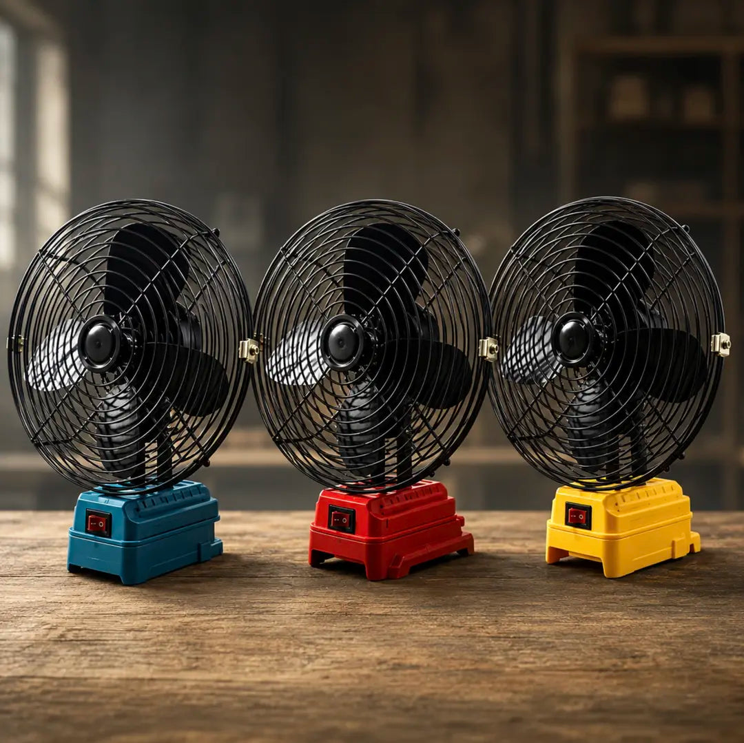 Ventilateur portable sur batterie d'outillage