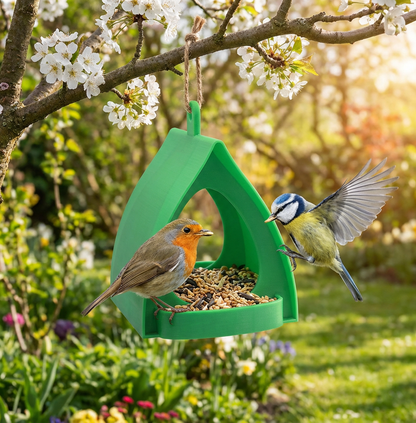 Mangeoire suspendue pour oiseaux – Grande capacité, idéale pour le jardin et le balcon