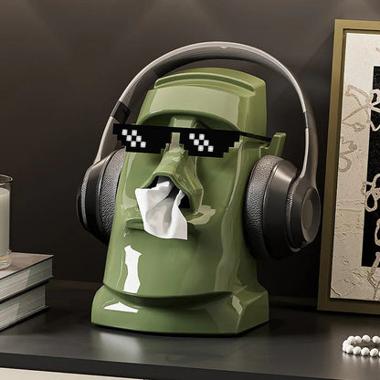 Boîte à mouchoirs Moaï Tiki