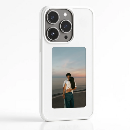 Coque NFC E-Ink Pixly pour iPhone - Étui Intelligent avec Écran Personnalisable (Photos DIY)